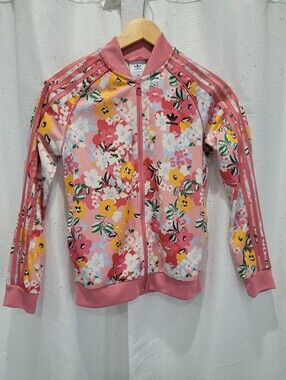 Adidas x HER Studio London pink floral track jacket Size 11-12yrs